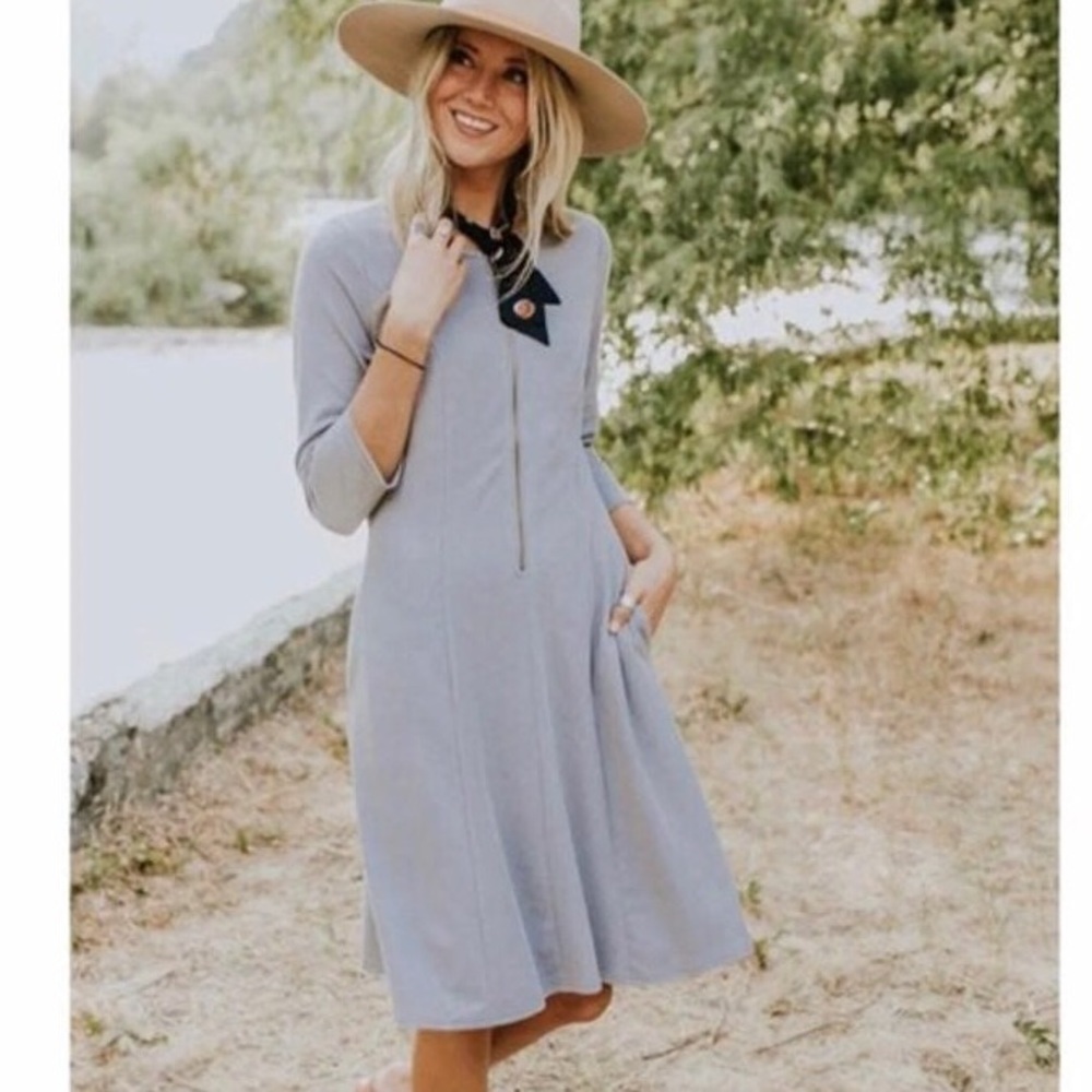 NWT Roolee Cypress Dress - Light Steel Blue, Small